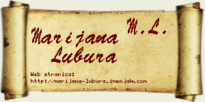Marijana Lubura vizit kartica